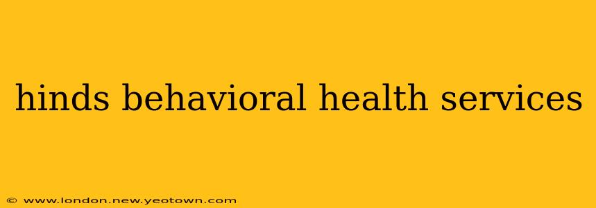 hinds behavioral health services