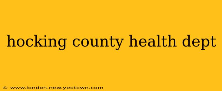 hocking county health dept