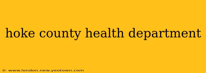 hoke county health department