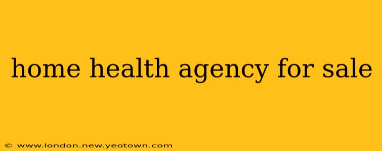 home health agency for sale