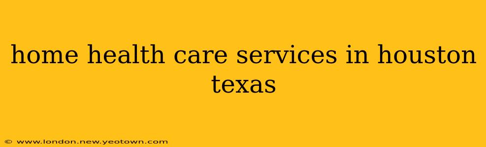 home health care services in houston texas