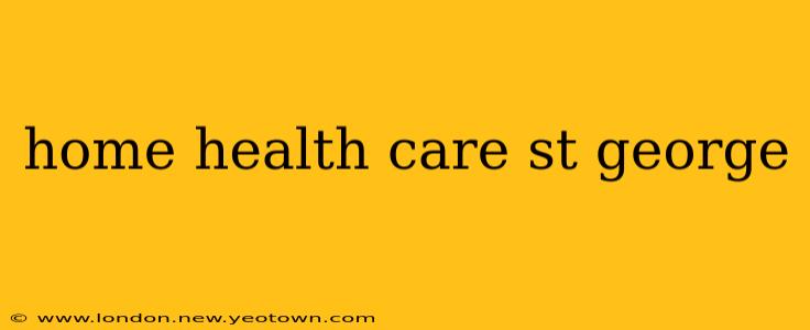 home health care st george