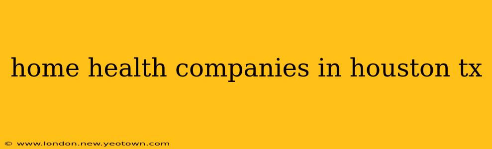 home health companies in houston tx