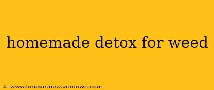 homemade detox for weed
