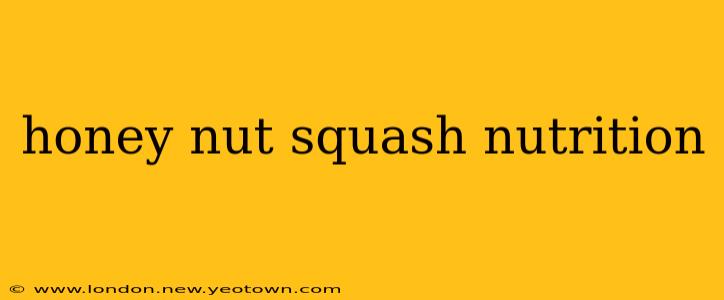 honey nut squash nutrition