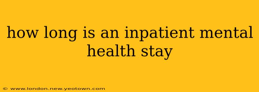 how long is an inpatient mental health stay