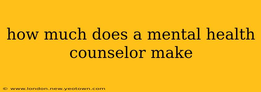 how much does a mental health counselor make