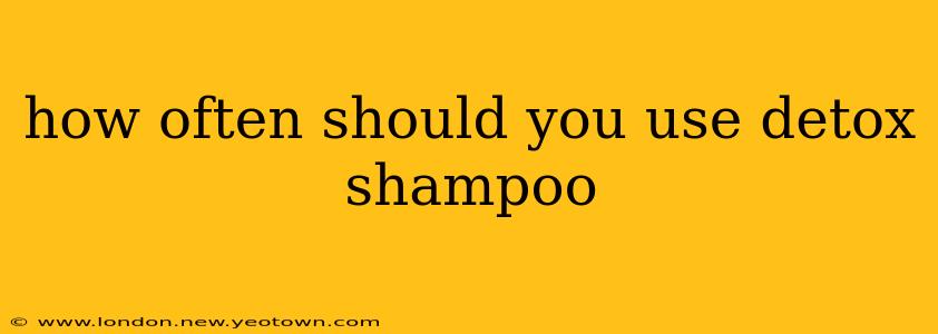 how often should you use detox shampoo