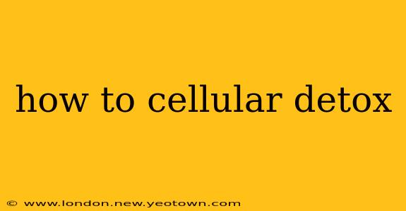 how to cellular detox