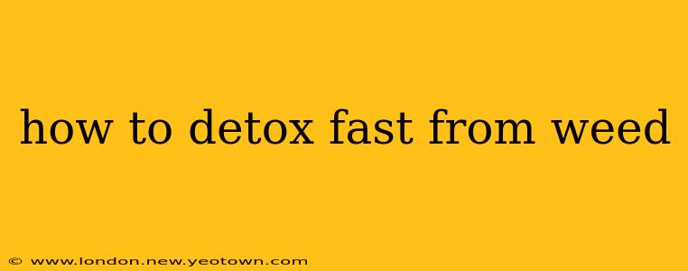 how to detox fast from weed
