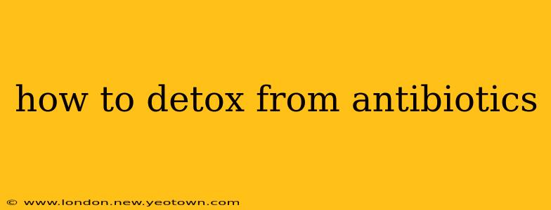 how to detox from antibiotics