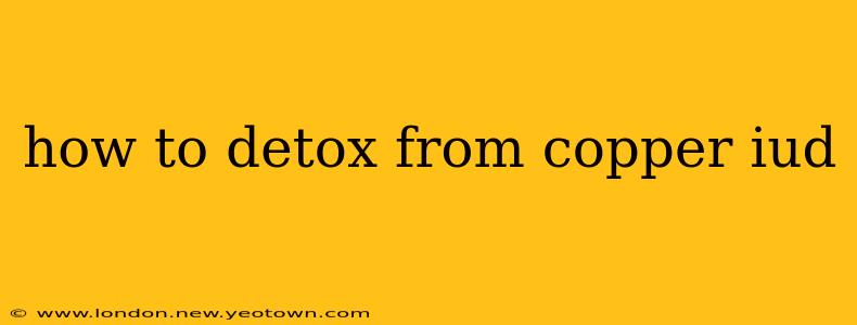 how to detox from copper iud
