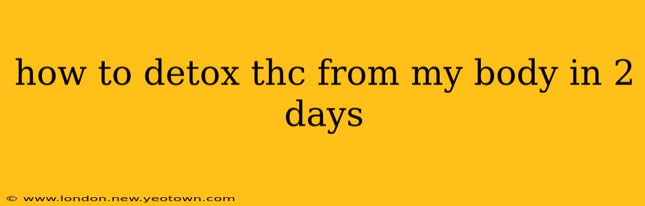 how to detox thc from my body in 2 days