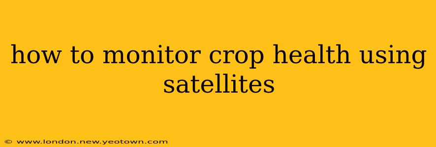 how to monitor crop health using satellites