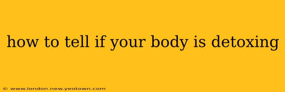 how to tell if your body is detoxing