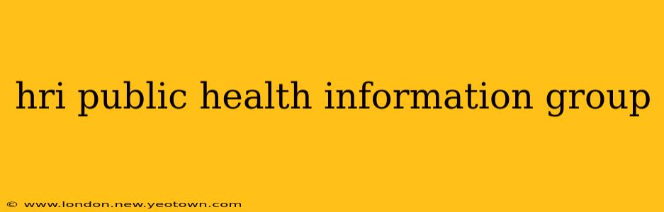 hri public health information group