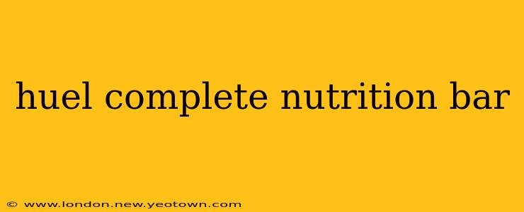 huel complete nutrition bar