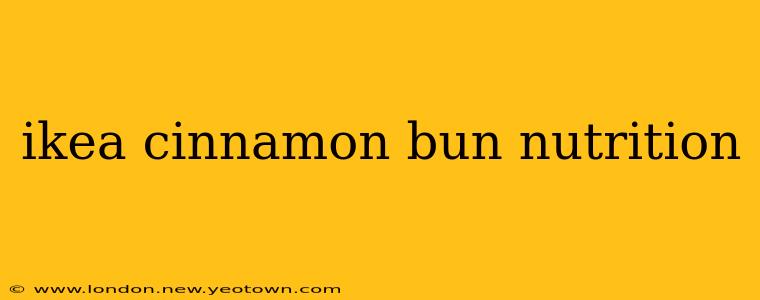 ikea cinnamon bun nutrition