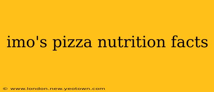 imo's pizza nutrition facts