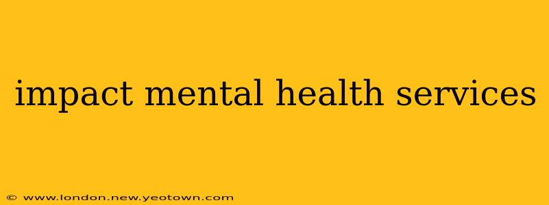 impact mental health services