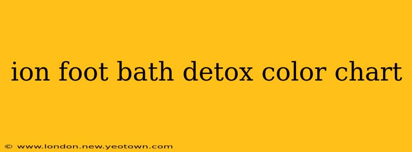 ion foot bath detox color chart