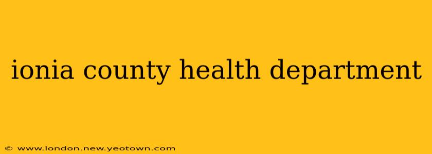 ionia county health department