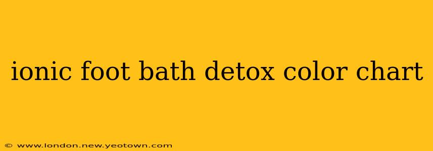 ionic foot bath detox color chart