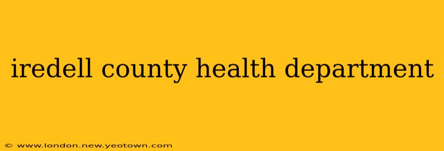 iredell county health department