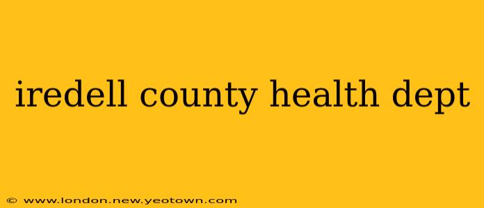 iredell county health dept