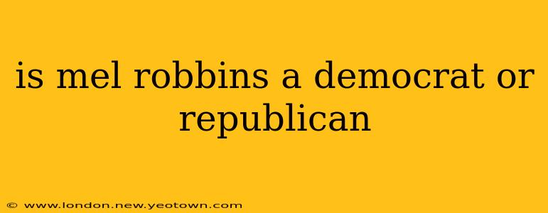 is mel robbins a democrat or republican
