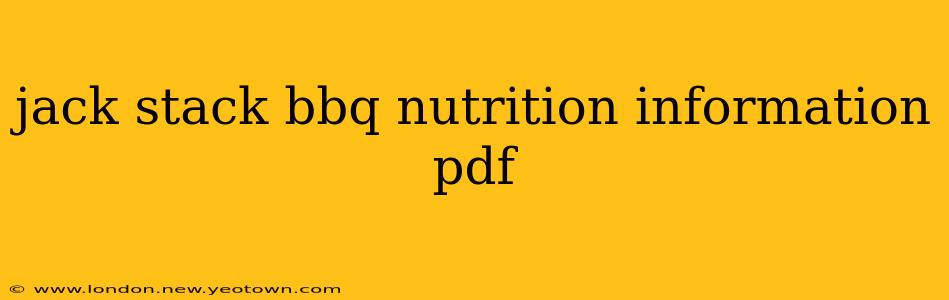 jack stack bbq nutrition information pdf