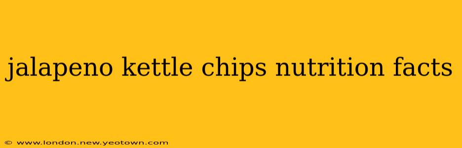 jalapeno kettle chips nutrition facts