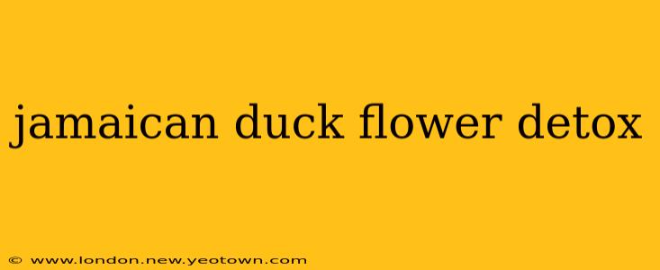 jamaican duck flower detox