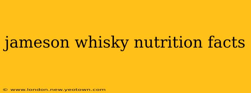 jameson whisky nutrition facts