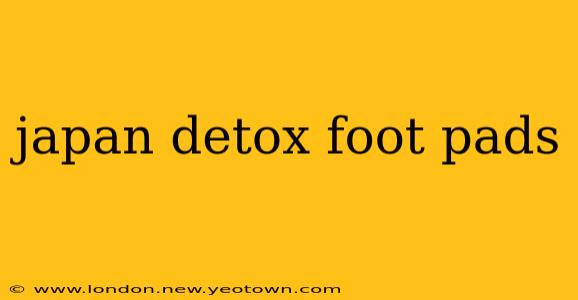 japan detox foot pads