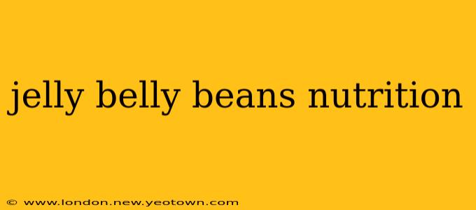 jelly belly beans nutrition