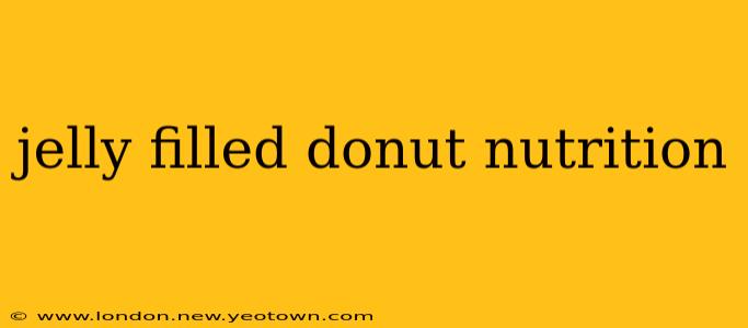 jelly filled donut nutrition