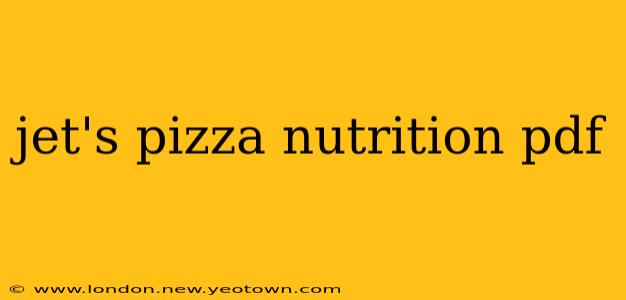 jet's pizza nutrition pdf