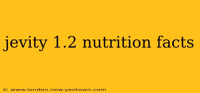 jevity 1.2 nutrition facts