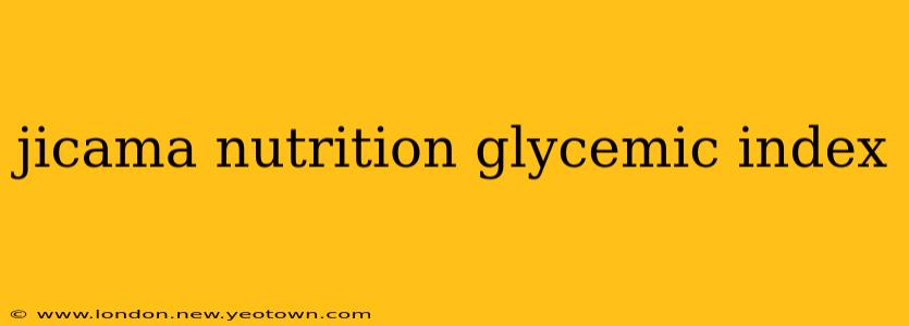 jicama nutrition glycemic index