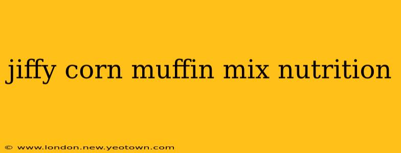 jiffy corn muffin mix nutrition