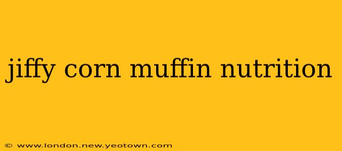 jiffy corn muffin nutrition
