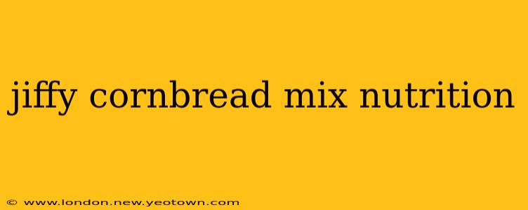 jiffy cornbread mix nutrition