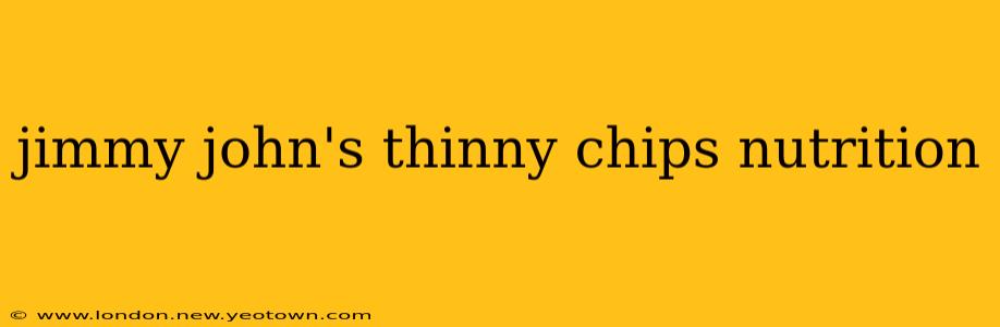 jimmy john's thinny chips nutrition
