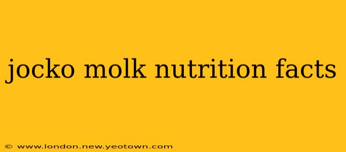 jocko molk nutrition facts