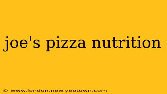 joe's pizza nutrition