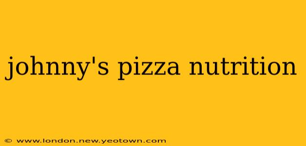 johnny's pizza nutrition