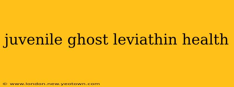 juvenile ghost leviathin health