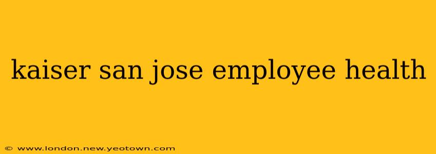 kaiser san jose employee health