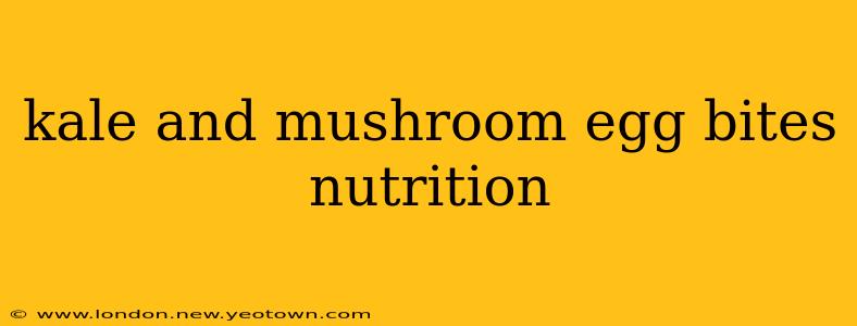 kale and mushroom egg bites nutrition
